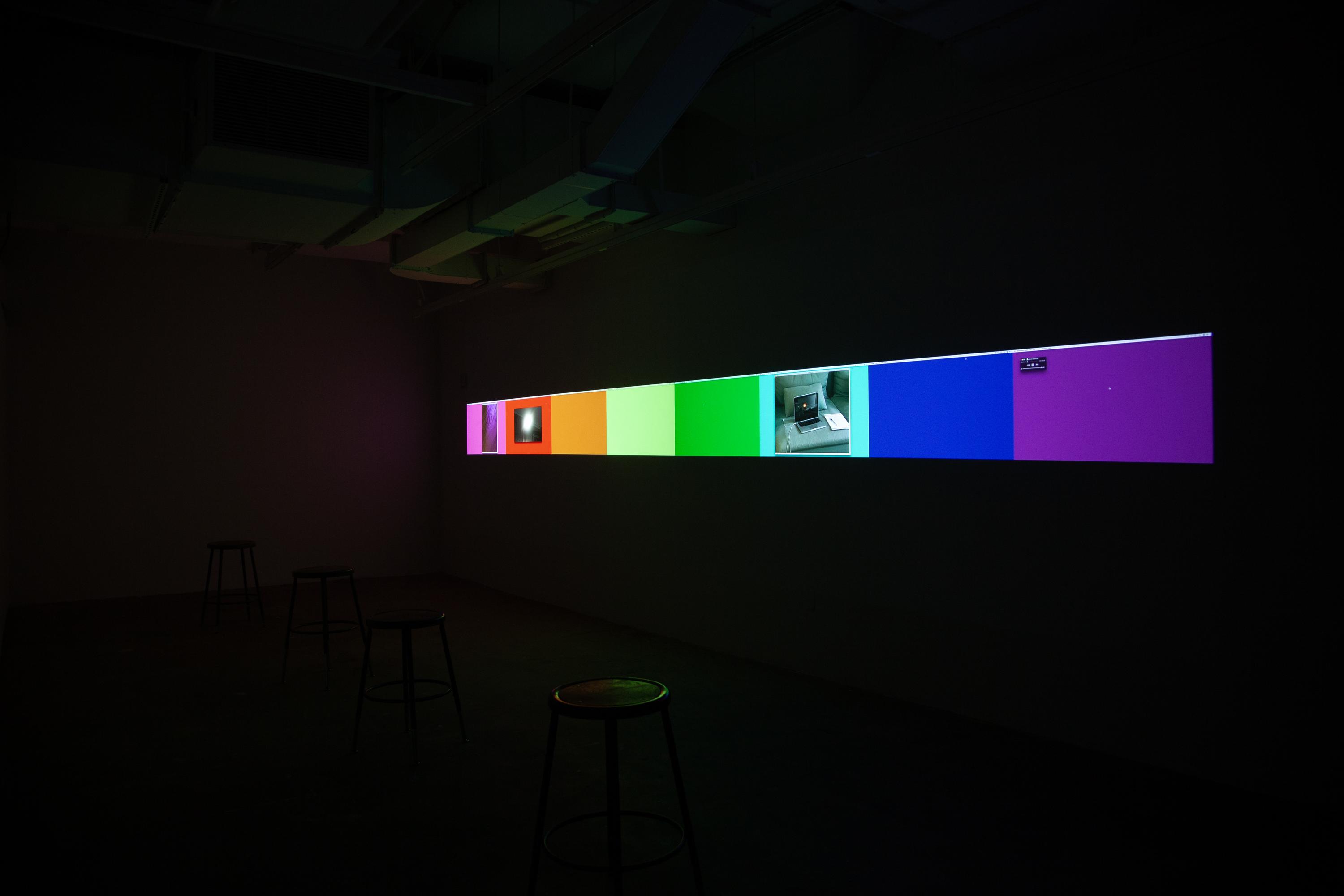 Spectrum Song, 2018. Video installation, sound. 9 minutes.